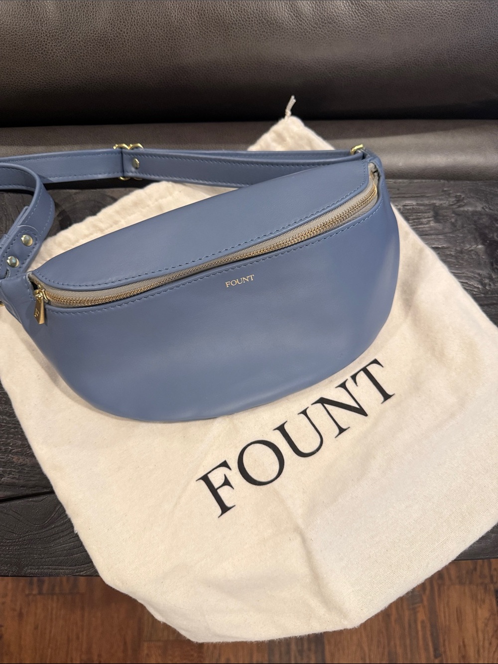 Fount Harmon Belt Bag in Coastal Blue